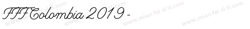 FFF Colombia 2019字体转换